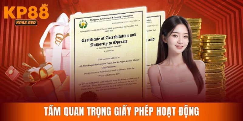 Chứng chỉ hoạt động là một phần rất quan trọng của KP88